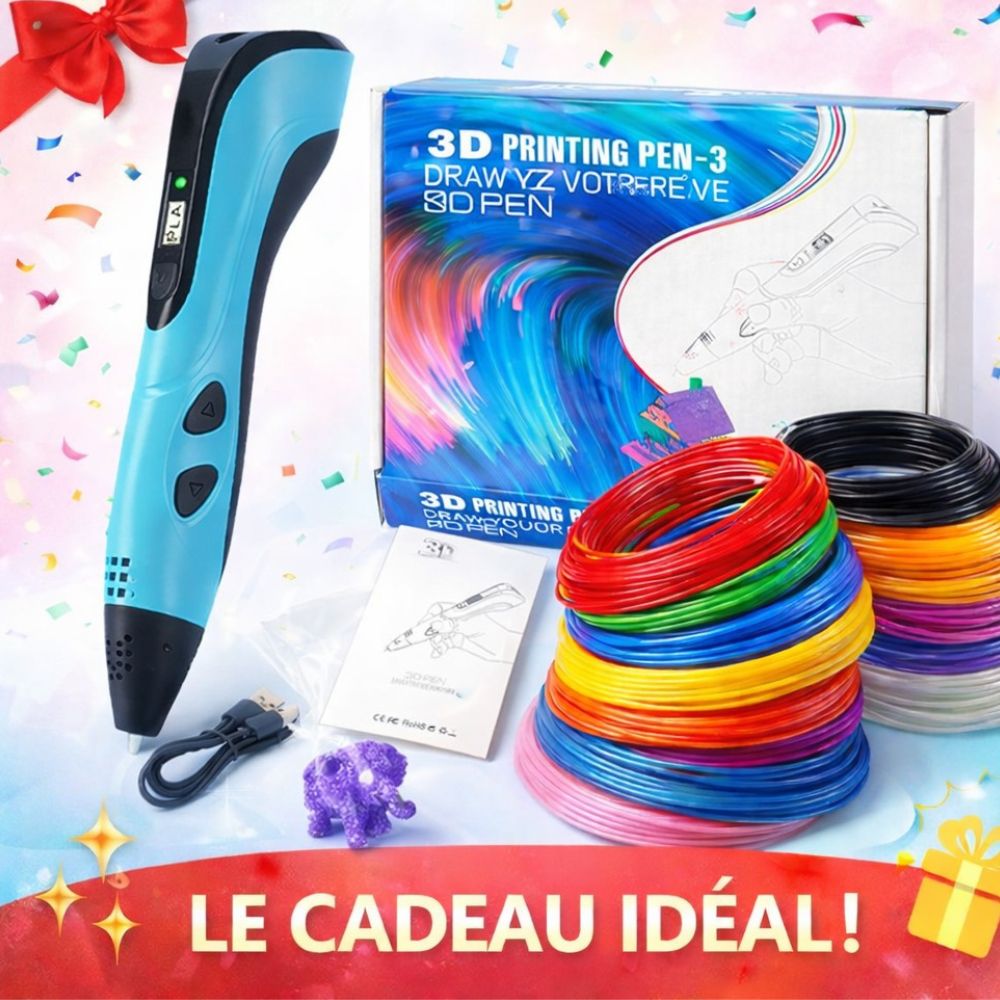 Stylo 3D Pixiekidzi – Le Cadeau Créatif & Ludique de l’Année ✨🎁